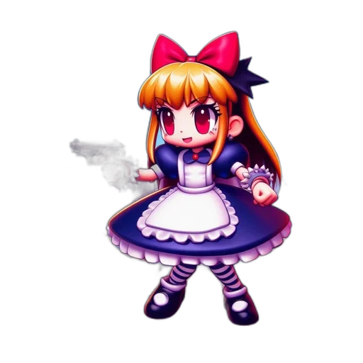 staff, dress, weapon, robot transparent PNG cut-out