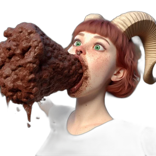 food, face, creature, hat transparent PNG cut-out