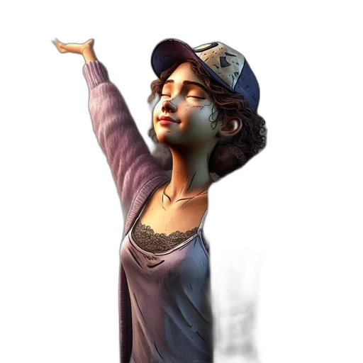 hat, staff, fantasy art, concept art transparent PNG cut-out