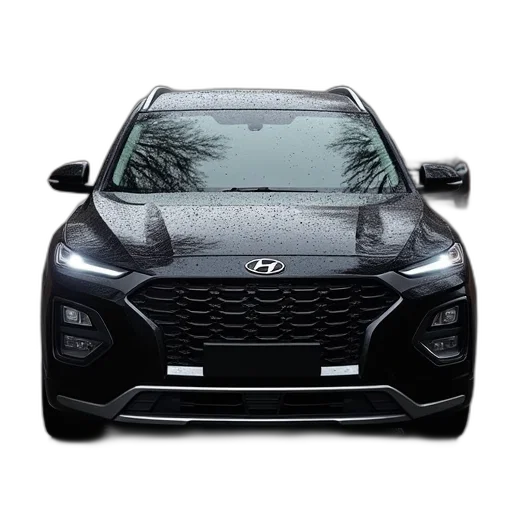 car, black, 2016, hyundai transparent PNG cut-out