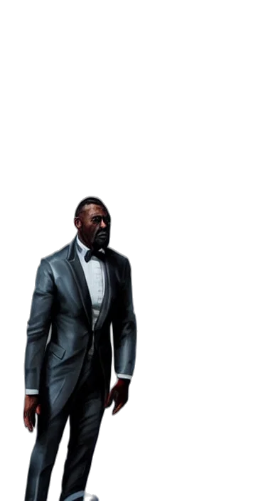 jacket, staff, face, robot transparent PNG cut-out
