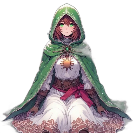dress, staff, mask, crown transparent PNG cut-out