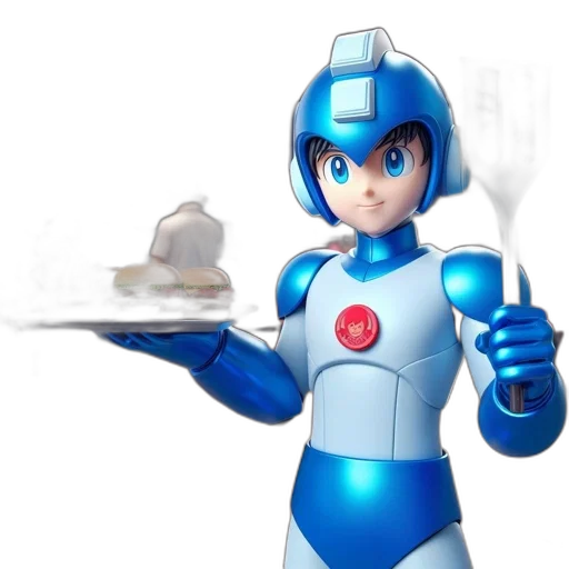 robot, food, concept art, 3d render transparent PNG cut-out