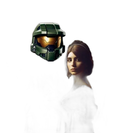 robot, face, mask, weapon transparent PNG cut-out