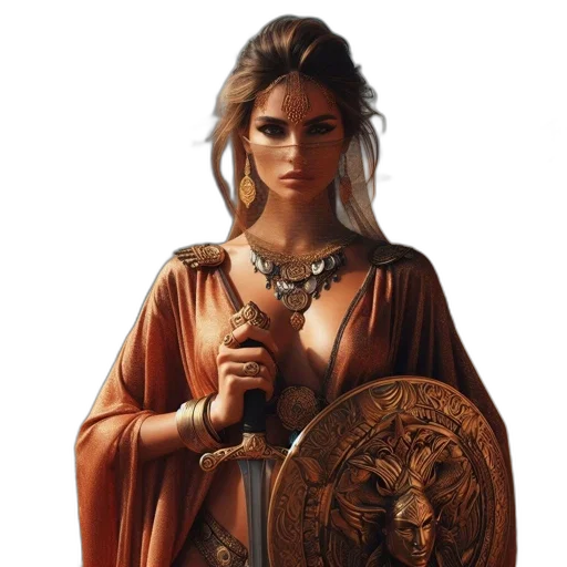 jewelry, sword, staff, dress transparent PNG cut-out