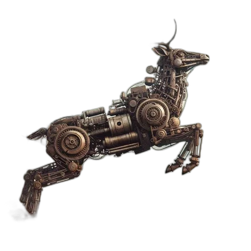 robot, weapon, dragon, staff transparent PNG cut-out