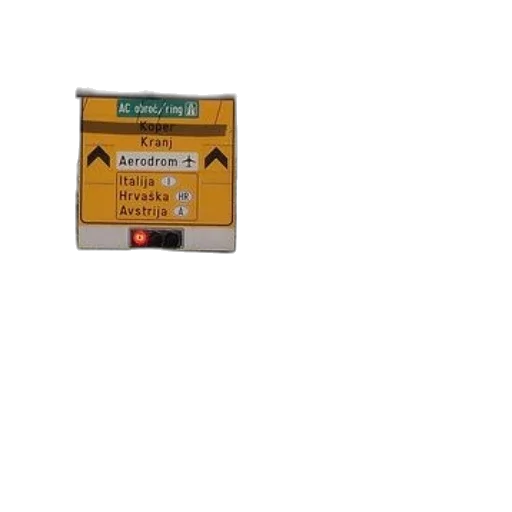 3d render, street, sign, foreign transparent PNG cut-out