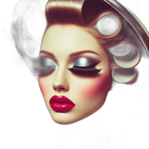 face, mask, crown, hair transparent PNG cut-out