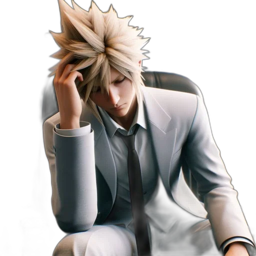 staff, jacket, hair, face transparent PNG cut-out