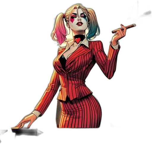comic book art, concept art, cartoon, red transparent PNG cut-out