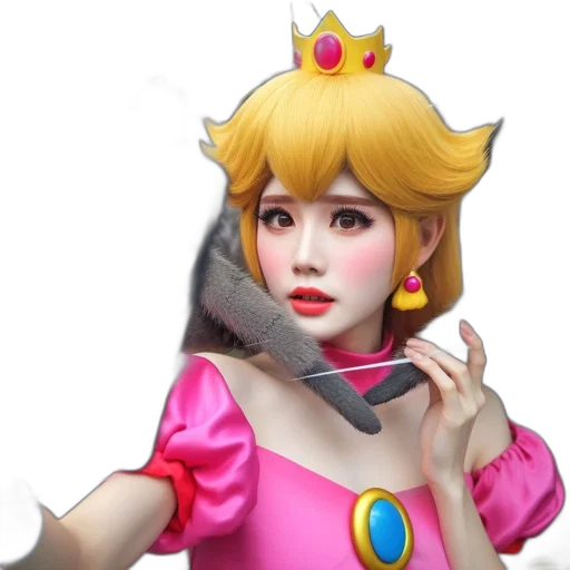 crown, dress, staff, face transparent PNG cut-out
