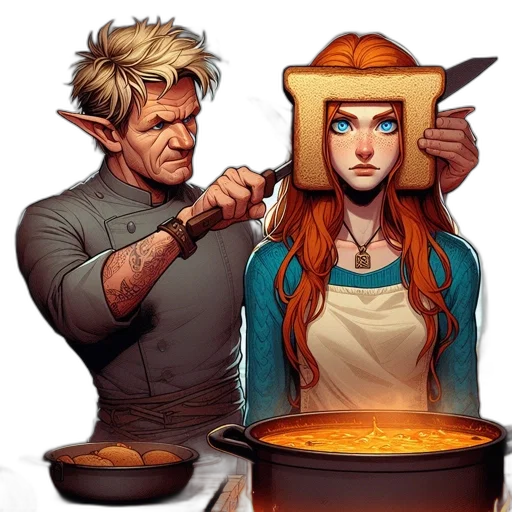 concept art, fantasy art, comic book art, pixel art transparent PNG cut-out