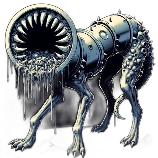 creature, animal, dragon, robot transparent PNG cut-out