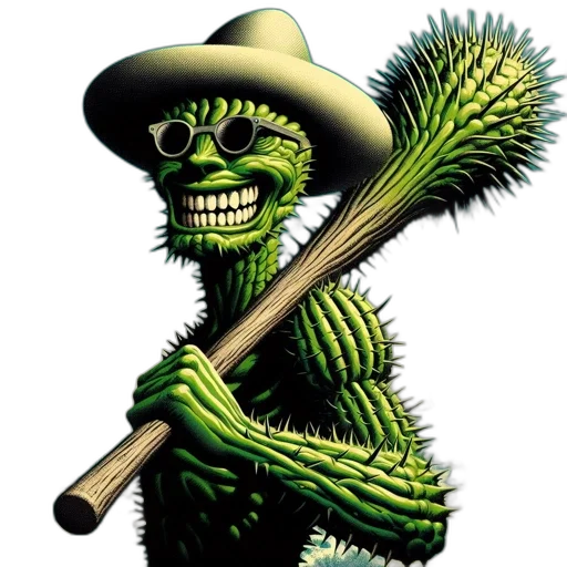 staff, creature, animal, hat transparent PNG cut-out