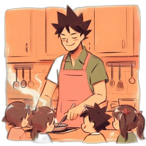 food, staff, anime, concept art transparent PNG cut-out