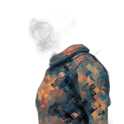 jacket, face, mask, hat transparent PNG cut-out