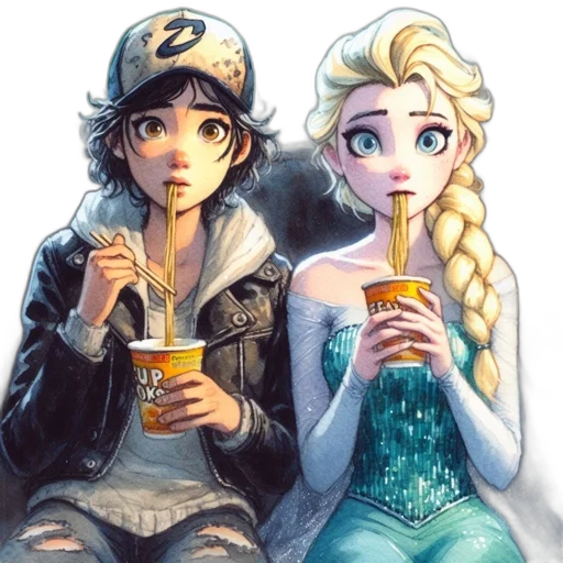 anime, watercolor, concept art, comic book art transparent PNG cut-out