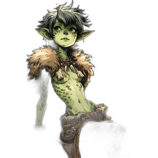 staff, creature, dragon, fantasy art transparent PNG cut-out