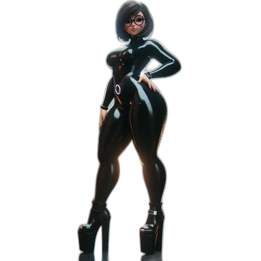 dress, robot, staff, weapon transparent PNG cut-out