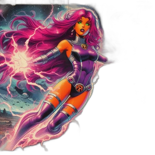 comic book art, concept art, fantasy art, ethereal transparent PNG cut-out