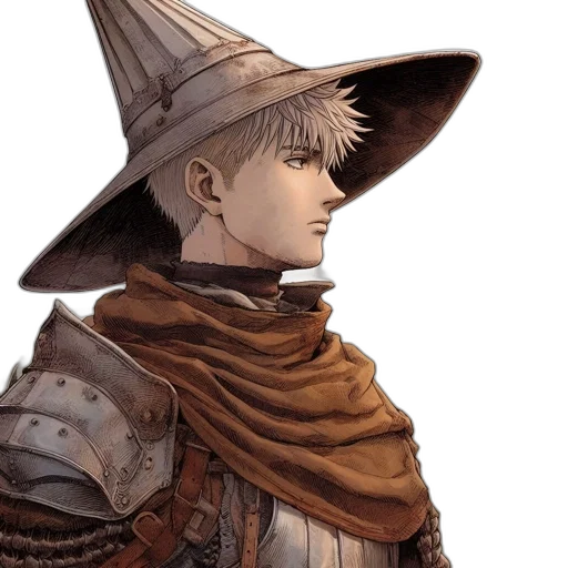hat, staff, face, mask transparent PNG cut-out