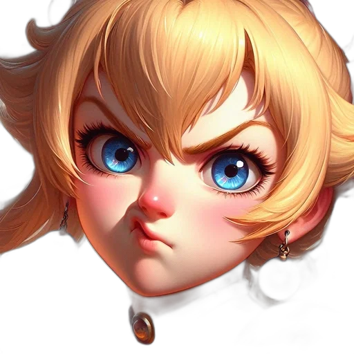 face, crown, staff, hair transparent PNG cut-out