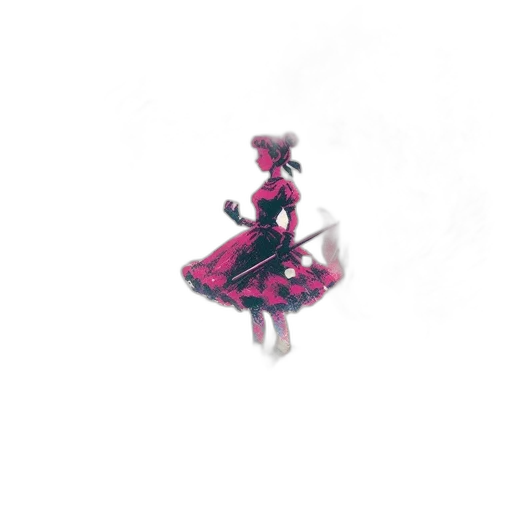 dress, robot, weapon, staff transparent PNG cut-out