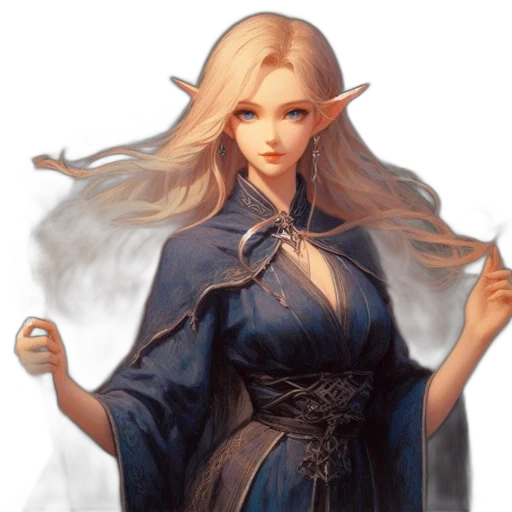 dragon, staff, dress, face transparent PNG cut-out
