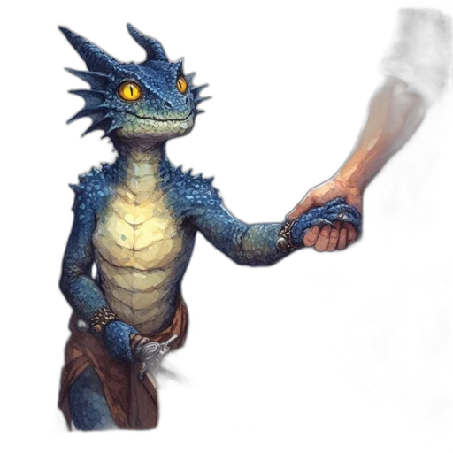 dragon, staff, creature, sword transparent PNG cut-out