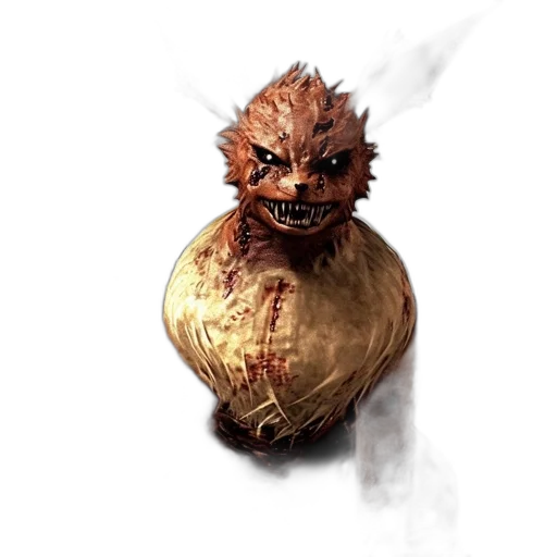 creature, mask, staff, dragon transparent PNG cut-out