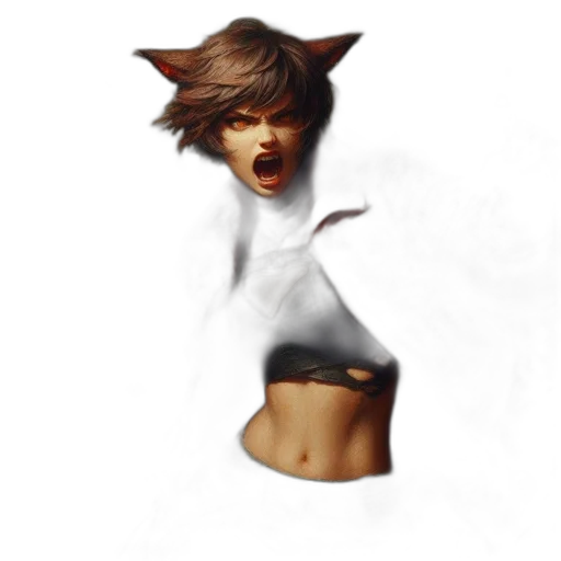 creature, face, animal, concept art transparent PNG cut-out