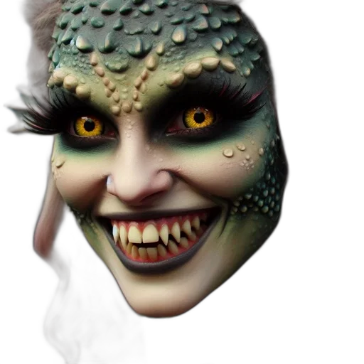 mask, face, creature, dragon transparent PNG cut-out