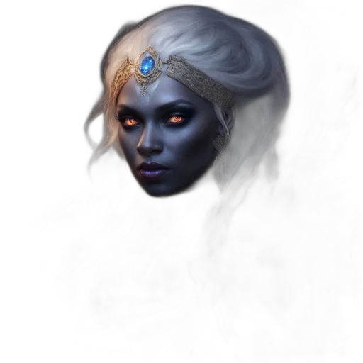 face, mask, crown, staff transparent PNG cut-out