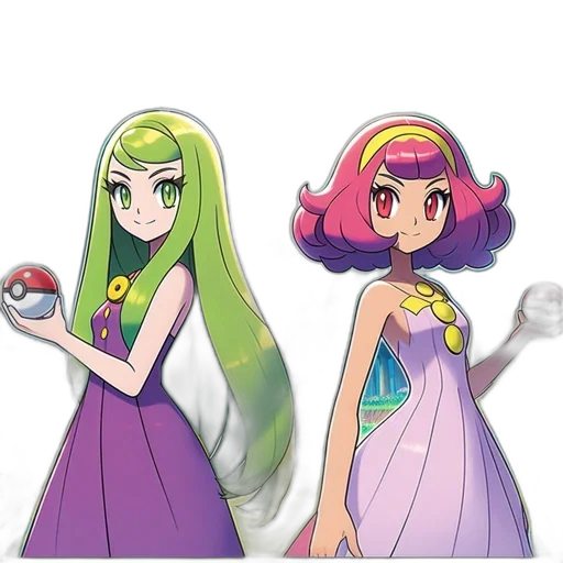 dress, hair, concept art, pixel art transparent PNG cut-out
