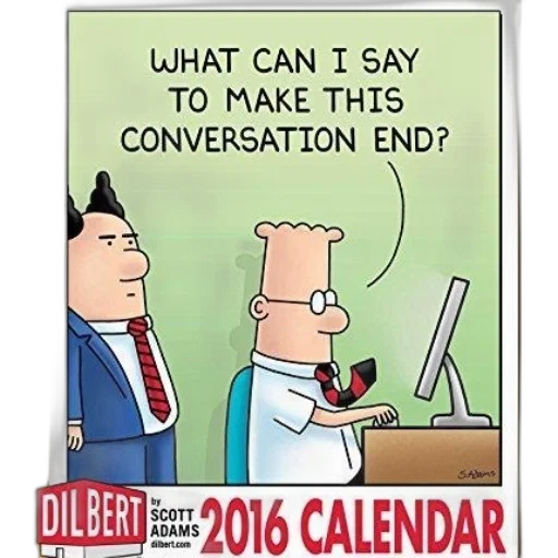 dilbert, calendar, cover, cartoon transparent PNG cut-out