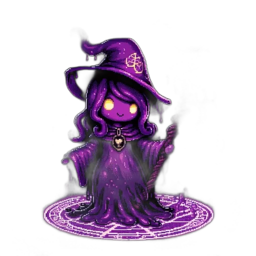 staff, hat, fantasy art, pixel art transparent PNG cut-out
