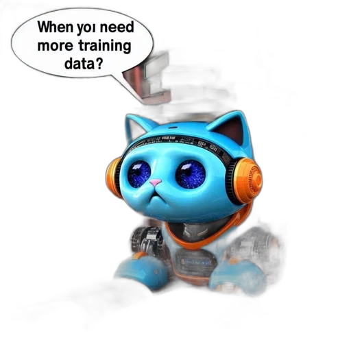 robot, staff, 3d render, cartoon transparent PNG cut-out