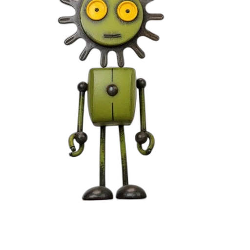 robot, staff, creature, mask transparent PNG cut-out