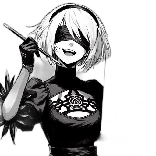 mask, jacket, staff, weapon transparent PNG cut-out