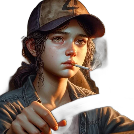hat, weapon, face, jacket transparent PNG cut-out