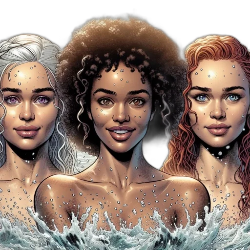 comic book art, fantasy art, concept art, photorealistic transparent PNG cut-out