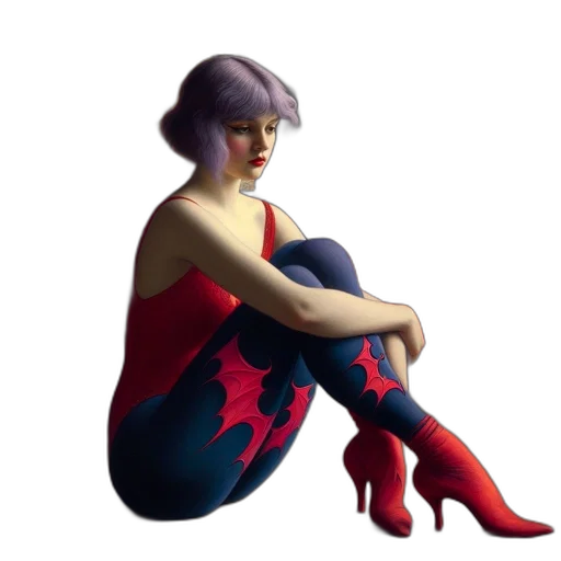 dress, shoes, mask, creature transparent PNG cut-out