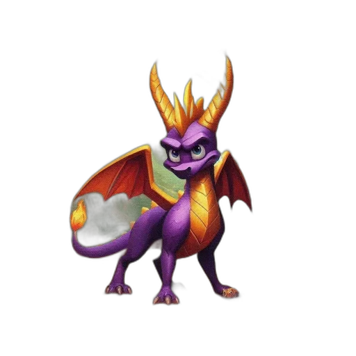 dragon, creature, animal, staff transparent PNG cut-out