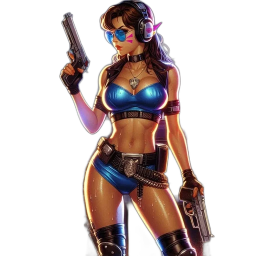 weapon, concept art, comic book art, cyberpunk transparent PNG cut-out