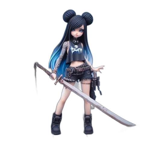 weapon, sword, staff, 3d render transparent PNG cut-out
