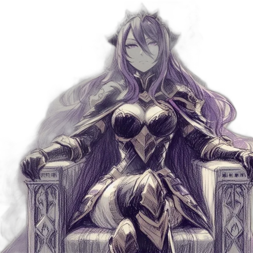 crown, dress, sword, fantasy art transparent PNG cut-out