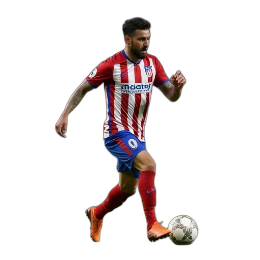 pixel art, atletico, player, action transparent PNG cut-out