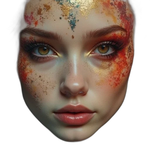 face, mask, jewelry, crown transparent PNG cut-out