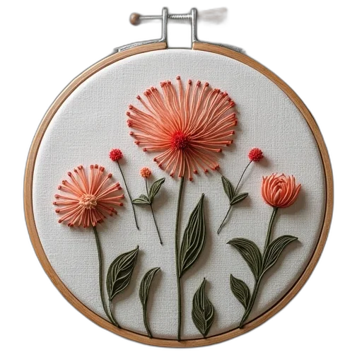 flower, jewelry, photorealistic, earth tones transparent PNG cut-out