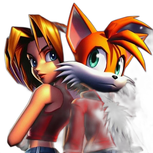 concept art, pixel art, 3d render, anime transparent PNG cut-out